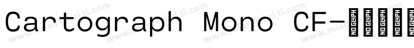 Cartograph Mono CF字体转换